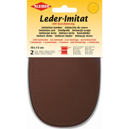 Imitation Leather Elbow or Knee Patch Repair Patches 10 x 15cm Sew-on k894 - ThreadandTrimmings