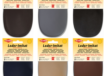 Imitation Leather Elbow or Knee Patch Repair Patches 10 x 15cm Sew-on k894 - ThreadandTrimmings