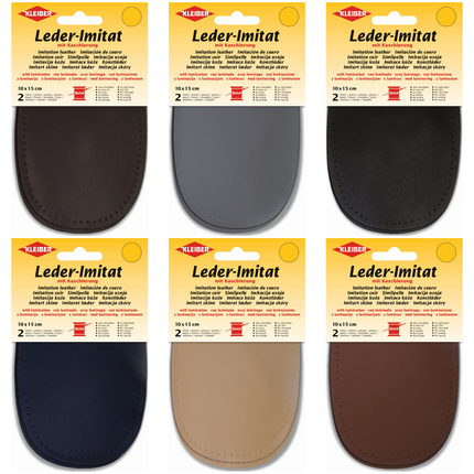 Imitation Leather Elbow or Knee Patch Repair Patches 10 x 15cm Sew-on k894 - ThreadandTrimmings