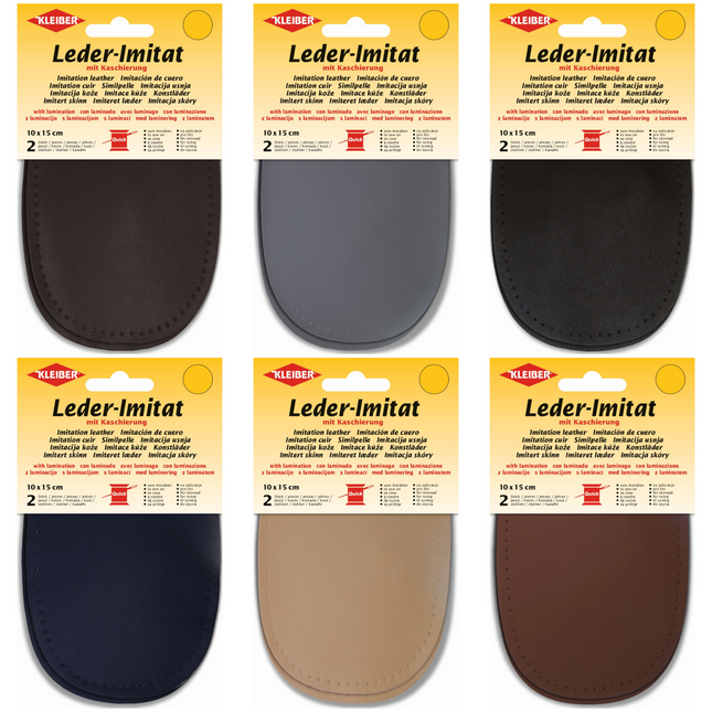 Imitation Leather Elbow or Knee Patch Repair Patches 10 x 15cm Sew-on k894 - ThreadandTrimmings