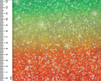 **RAINBOW GLITTER DIGITALLY PRINTED 100% COTTON FABRIC by LITTLE JOHNNY 59" WIDE