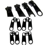 Long & Double Zip Pull Slider Pullers For #10 Plastic Zip Chain - (4 x Pullers)
