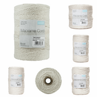 Natural Macrame Cord - 100% Cotton - 1 Kilo Rolls - Made in UK
