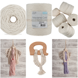 Natural Macrame Cord - 100% Cotton - 1 Kilo Rolls - Made in UK