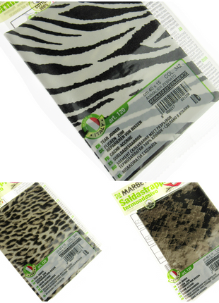 Iron-on Mending Repair Patch Fabric by Marbet - Snake Leopard Zebra -40cm x 15cm - ThreadandTrimmings