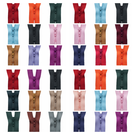 YKK Nylon Closed End Dress Cushion Zips 5 x 12", 14" or 16" High Quality Zip - ThreadandTrimmings