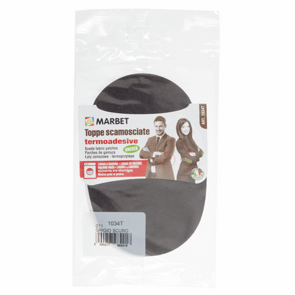 Imitation Suede Patches by Marbet - Iron On Synthetic Mending Repair Patches - ThreadandTrimmings