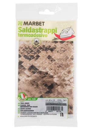 Iron-on Mending Repair Patch Fabric by Marbet - Snake Leopard Zebra -40cm x 15cm - ThreadandTrimmings