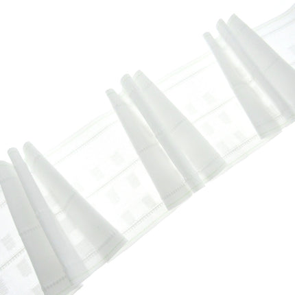 Pinch Pleat Curtain Tape 100mm (4") Wide 3 Pleats 1:2.5 Fullness MOLTO - ThreadandTrimmings