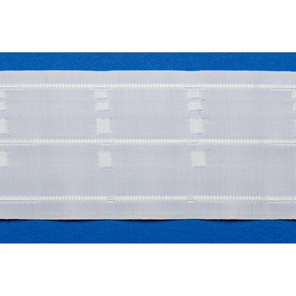 Pinch Pleat Curtain Tape 100mm (4") Wide 3 Pleats 1:2.5 Fullness MOLTO - ThreadandTrimmings