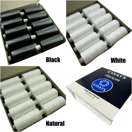 Coats Moon Sewing Thread Any 5 x Assorted Reels of 1000m Pick Your Own Colours - ThreadandTrimmings