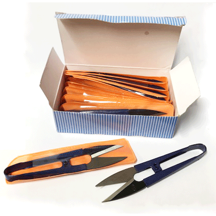 Spring Action Thread Snips - Metal Sewing Scissor Snips - 32mm Blade - ThreadandTrimmings