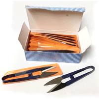 Spring Action Thread Snips - Metal Sewing Scissor Snips - 32mm Blade