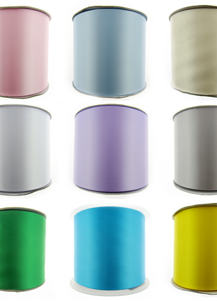 Satin Sash Ribbon 100mm 4" Extra Wide for Hen Party, Wedding Car, Decorations - ThreadandTrimmings