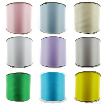 Satin Sash Ribbon 100mm 4" Extra Wide for Hen Party, Wedding Car, Decorations - ThreadandTrimmings