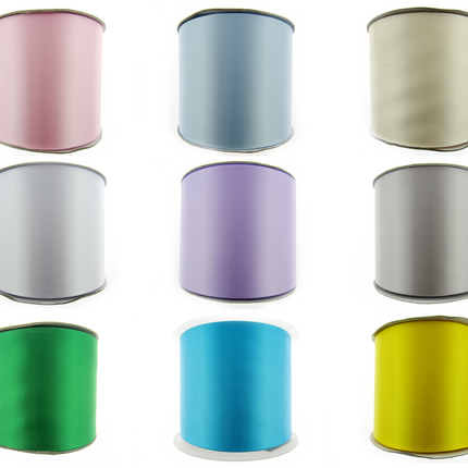 Satin Sash Ribbon 100mm 4" Extra Wide for Hen Party, Wedding Car, Decorations - ThreadandTrimmings