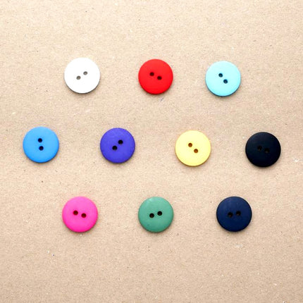 Round Smarty Style Domed Buttons / Sew Through - 10 Super Cute Crafting Buttons - ThreadandTrimmings