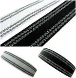 Waistband Petersham For Skirts & Millinery - 25mm/38mm - Black/White