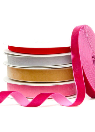 Velvet Ribbon Trimming Tape 9mm Wide Assorted Colours - ThreadandTrimmings