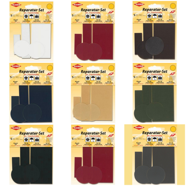 Self Adhesive Patches Fabric Repair Kit by Kleiber - K430 - ThreadandTrimmings