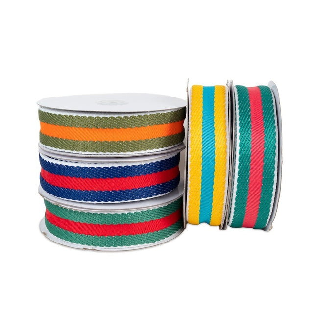 Webbing Herringbone Striped Webbing for Bag Making 40mm Wide Price per Meter - ThreadandTrimmings