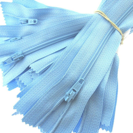 Nylon Closed End Zips 9" - 23cm / 26 Colours / Matching Zip Puller /Trebla Brand