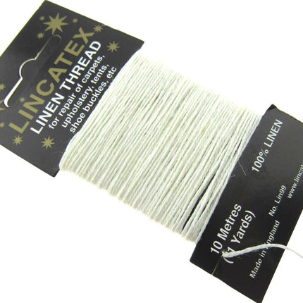 Strong Linen Thread for Repair, Mending & Leather Work 5 Colours 10m Cards - ThreadandTrimmings