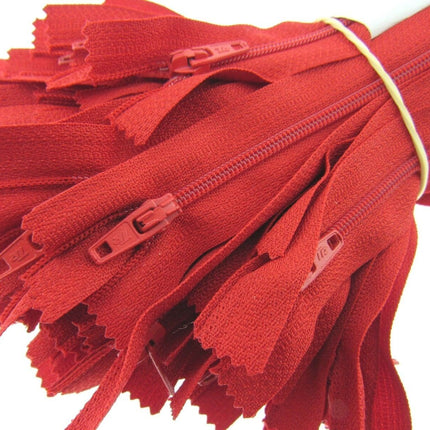 Nylon Closed End Zips 9" - 23cm / 26 Colours / Matching Zip Puller /Trebla Brand