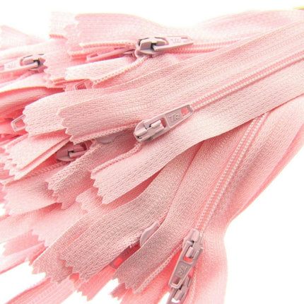 Nylon Closed End Zips 9" - 23cm / 26 Colours / Matching Zip Puller /Trebla Brand