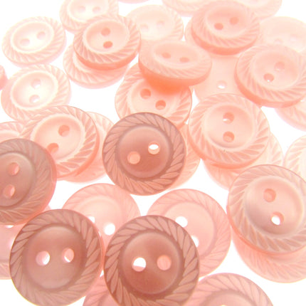 Round Milled Edge Baby Buttons Ideal Knit & Baby Wear Buttons 7 Colours - ThreadandTrimmings
