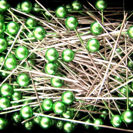 Pearlised Craft Pins 40mm 144 Pins 6 Colours Assorted Quilting Dressmaking - ThreadandTrimmings