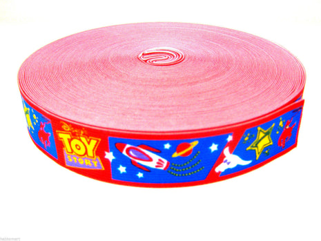 20 x meters Childrens Printed Design Elastic 28mm Wide - Suitable for Belts - ThreadandTrimmings