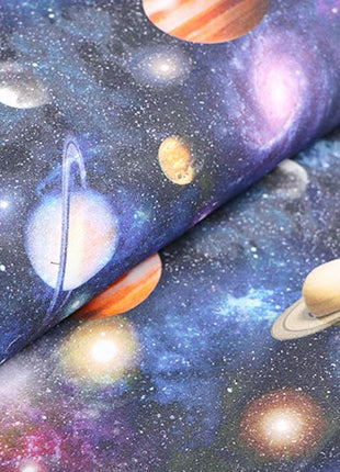 Cotton Fabric with Digitally Printed Planet Universe Theme 59" Wide 100% Cotton - ThreadandTrimmings