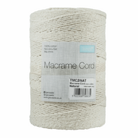 0.5 Kilo Natural Macramé Cord - 100% Cotton - Non Colourfast - TMC/NAT