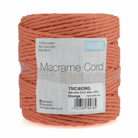 Macramé Cord: Cotton: 87m x 4mm: 0.5kg - 20 Colours Available TMC4 –  ThreadandTrimmings