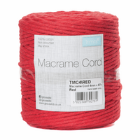 Macramé Cord: Cotton: 87m x 4mm: 0.5kg - 20 Colours Available TMC4