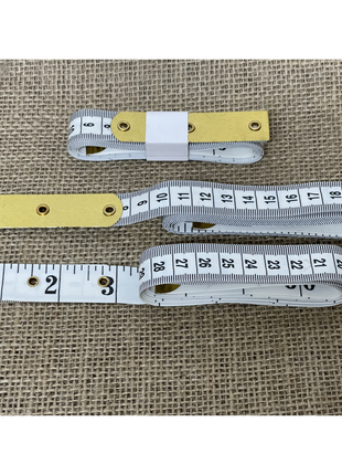 Tailors Body Tape Measure with 3" Brass End Cap - Easy Hem Measuring TTM - ThreadandTrimmings