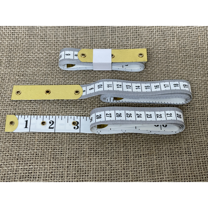 Tailors Body Tape Measure with 3" Brass End Cap - Easy Hem Measuring TTM - ThreadandTrimmings