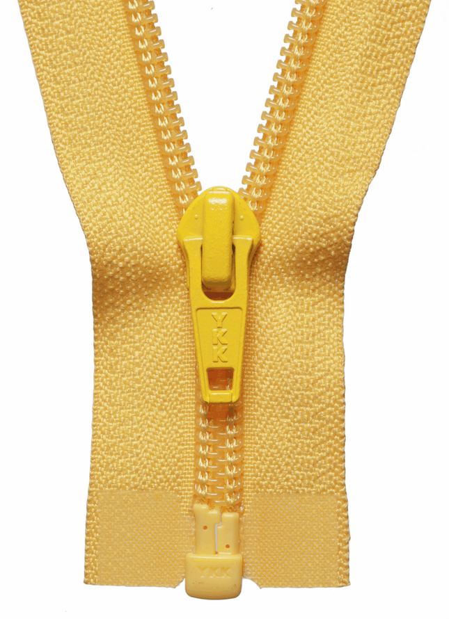 YKK Nylon Open End Zips 10" 12" 14" 16" 5mm Teeth 25 Colours - ThreadandTrimmings