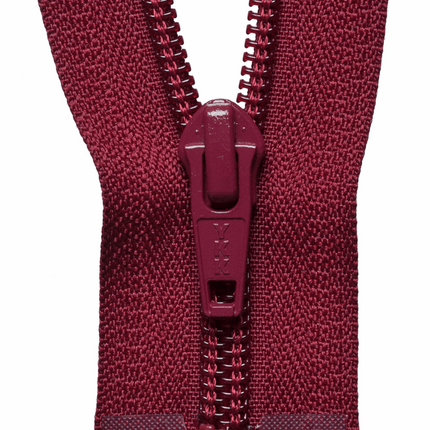 YKK Nylon Open End Zips 18" 20" 22" 24" 5mm Teeth 25 Colours - ThreadandTrimmings