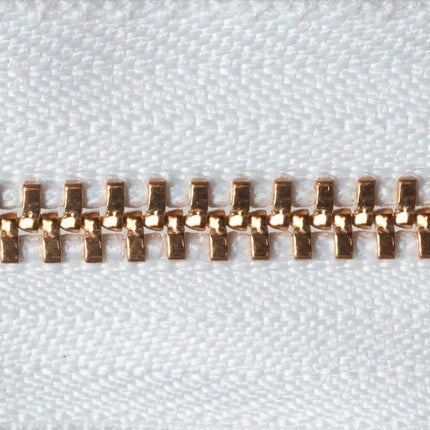 Brass Jean Zips by YKK 7 Colours & 5 Sizes Use For Jeans, Cords & Trousers - ThreadandTrimmings