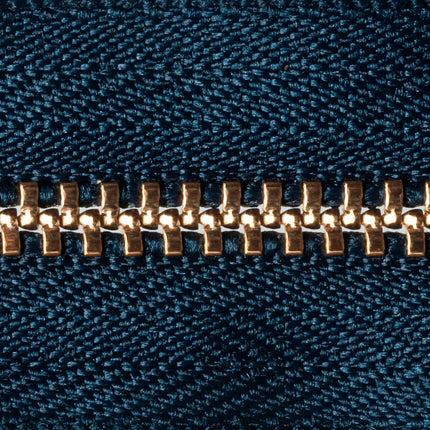 Brass Jean Zips by YKK 7 Colours & 5 Sizes Use For Jeans, Cords & Trousers - ThreadandTrimmings