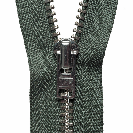 Metal Trouser Zips with Strong Metal Teeth by YKK Autolock Slider 6" 7" 8" 9" - ThreadandTrimmings