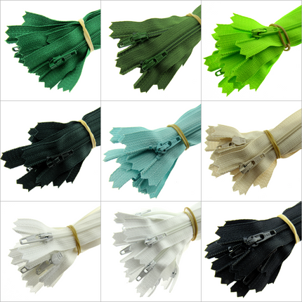 YKK Nylon Closed End Dress / Cushion Zips - 5 x 18", 20" or 22" High Quality Zip - ThreadandTrimmings
